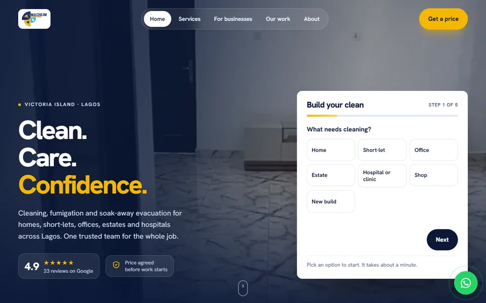 Preview of the Premium website
